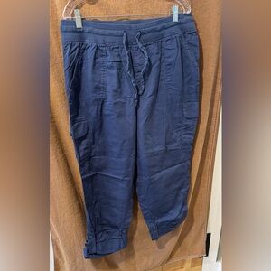 Women’s Navy Cargo Pants 1